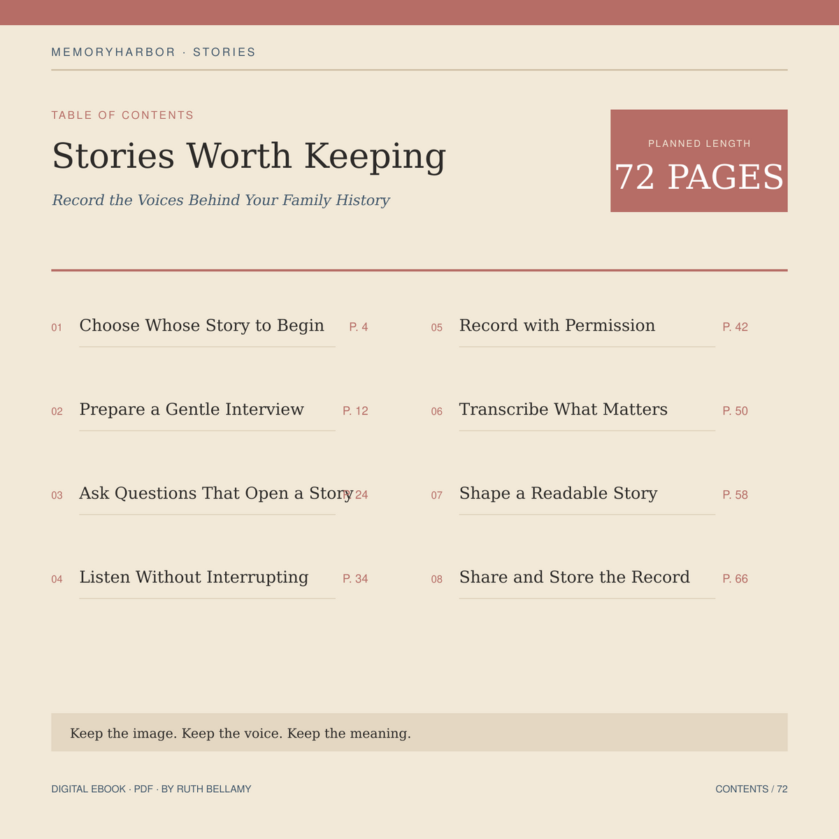 Stories Worth Keeping