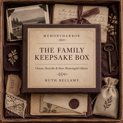 Cover of The Family Photo Rescue Plan, a digital family-memory guide from MEMORYHARBOR.