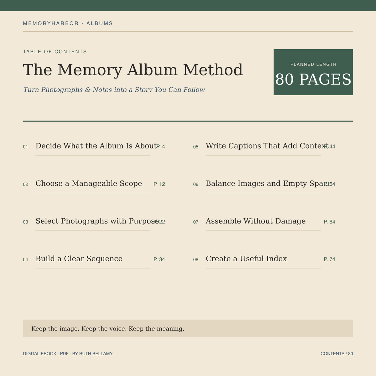 The Memory Album Method